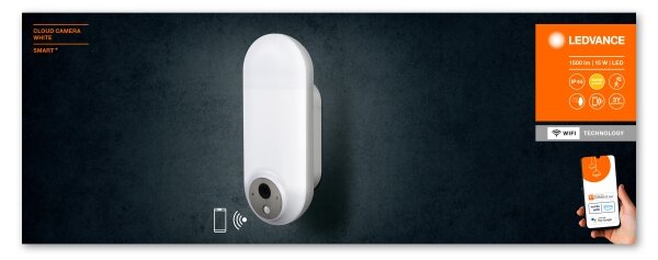 Ledvance - LED RGBW Lampada da esterno con sensore e camera LED/15W/230V IP44