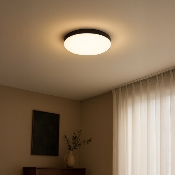 Plafoniera LED da bagno con sensore MAYA LED/13W/230V IP44 nero