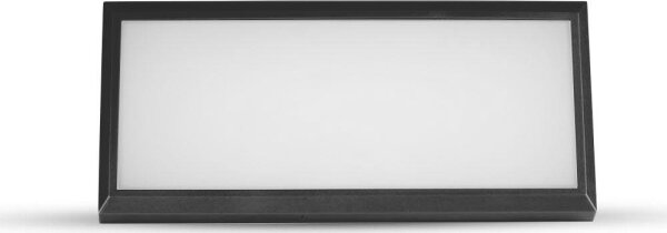 Lampada da parete LED esterna 12W 230V 6400K IP65 nera