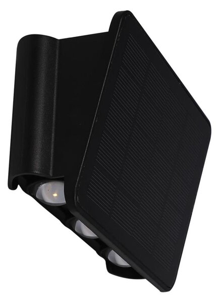 Applique a LED solare ALF LED/4W/1300 mAh 3000K IP54 nero