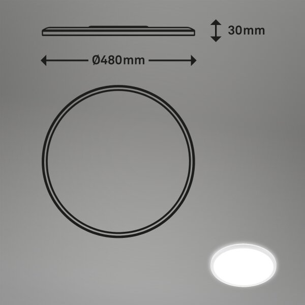 Briloner 3428-016 - Plafoniera LED SLIM LED/30W/230V
