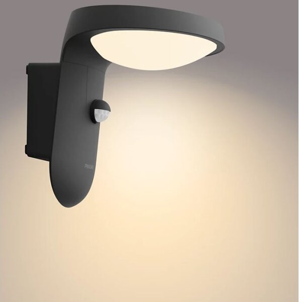 Philips TYLA LED 9W 230V 2700K IP44 lampada da parete esterna con sensore