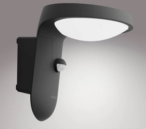 Philips TYLA LED 9W 230V 4000K IP44 lampada da parete esterna con sensore