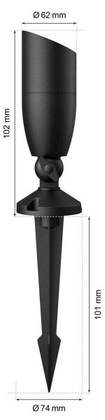 WiZ - LED RGBW Faretto da esterno dimmerabile SPOT LED/4W/12V IP65 Wi-Fi