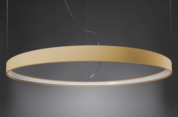 Thoro TH.217 - Lampadario LED a sospensione con filo RIO LED/30W/230V CRI95 4000K diametro 55 cm oro