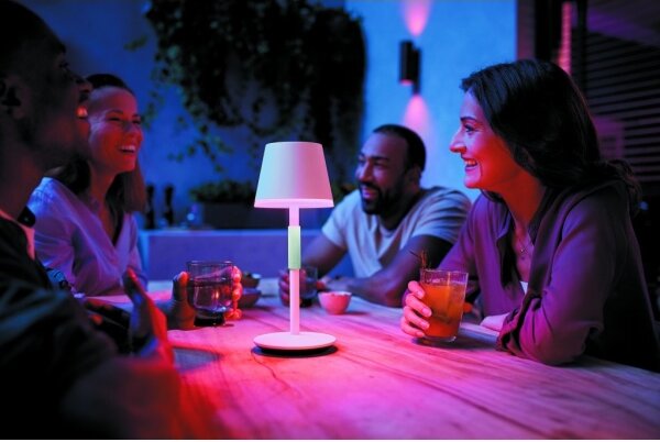Philips-LED RGBW Lampada touch dimmerabile Hue GO LED/6,2W/230V 2000-6500K IP54
