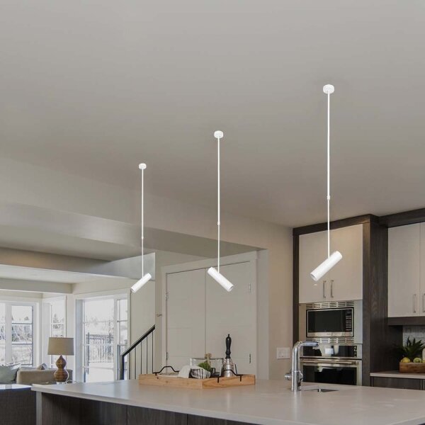 Lampadario a stelo 1xGU10/35W/230V bianco