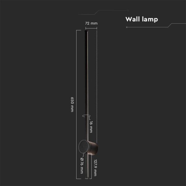 Applique a LED da esterno LED/12W/230V 3000K IP65 nero