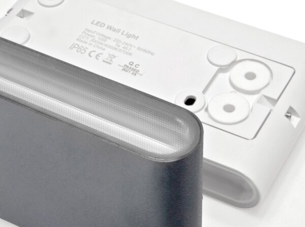LED2 - Applique a LED da esterno FLAT 2xLED/3W/230V IP65 nero