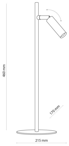 LED Lampada da tavolo LAGOS 1xG9/6W/230V 4000K nero/oro
