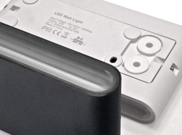 LED2 - Lampada da parete per esterni FLAT 2xLED/3W/230V IP65 bianco
