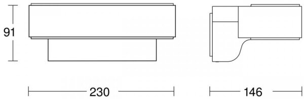 STEINEL 87562 -LED Applique da esterno con sensore L 810 SC LED/9,8W/230V