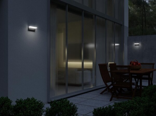LED2 - Lampada da parete per esterni HUGO LED/9W/230V IP54 3000K/4000K