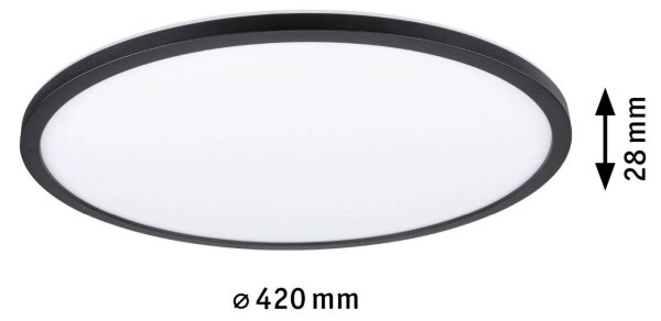 Paulmann 70999 - Pannello LED dimmerabile ATRIA 22W 230V 3000K nero