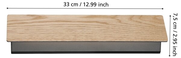 Eglo 901741 - Applique a LED ZUBIALDE LED/12W/230V 3000K marrone