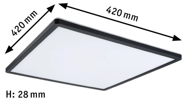 Paulmann 71002 - LED/22W Pannello dimmerabile ATRIA 230V 3000K nero