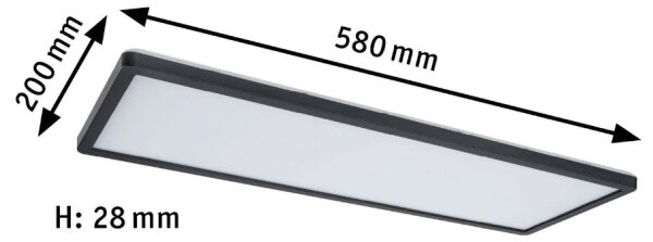 Paulmann 71003 - LED/22W Pannello dimmerabile ATRIA 230V 3000K nero