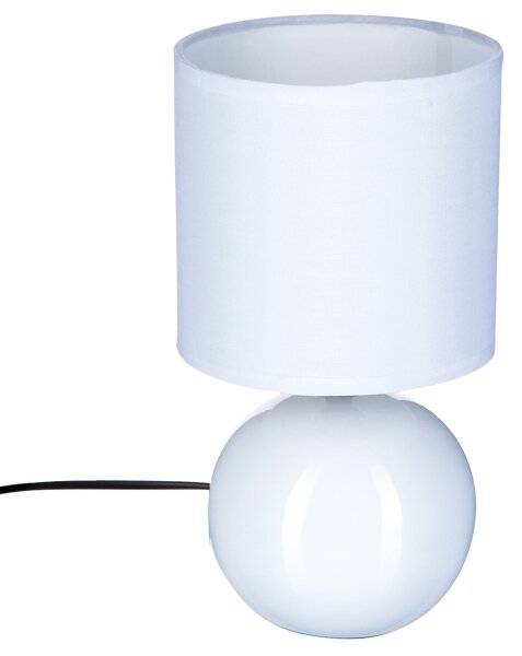 Atmosphera - Lampada da tavolo TIMÉO 1xE14/60W/230V bianco lucido
