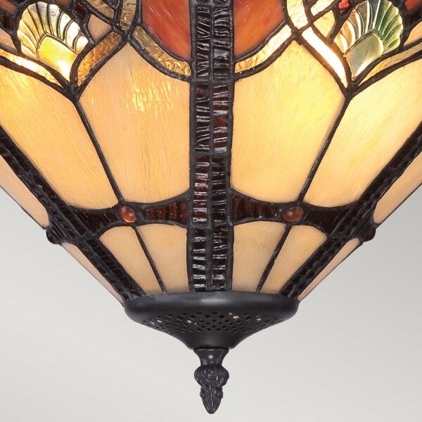 Quoizel QZ-CAMBRIDGE-SF - Plafoniera Tiffany CAMBRIDGE 2xE27/100W/230V