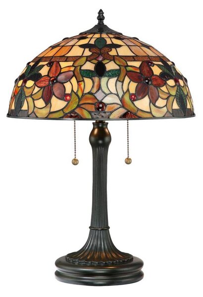 Quoizel QZ-KAMI-TL - Lampada da tavolo Tiffany KAMI 2xE27/60W/230V