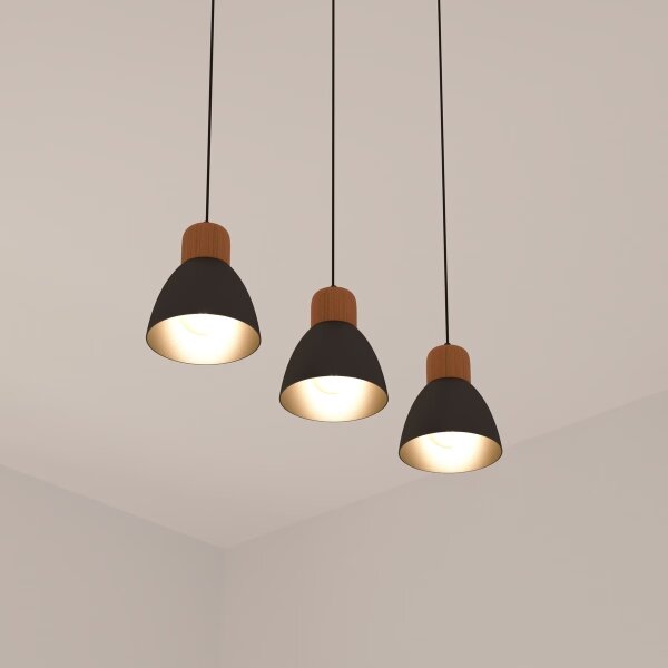 Atmosphera - Lampadario a sospensione con filo DESY 1xE27/40W/230V pino