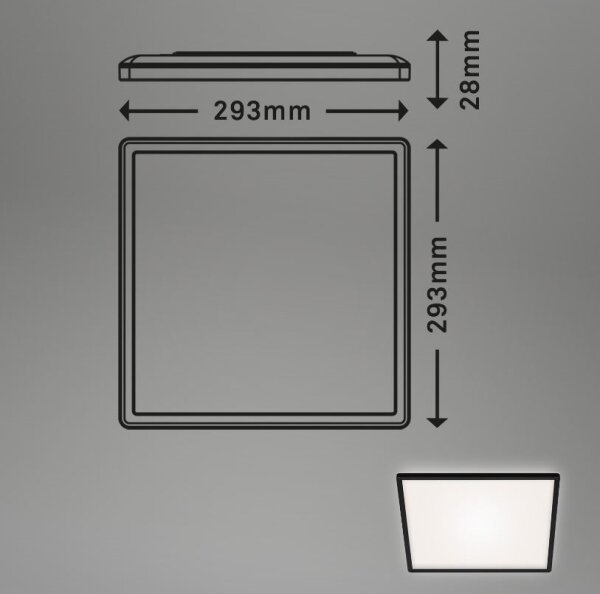 Briloner 7156-415 - Plafoniera LED SLIM LED/18W/230V