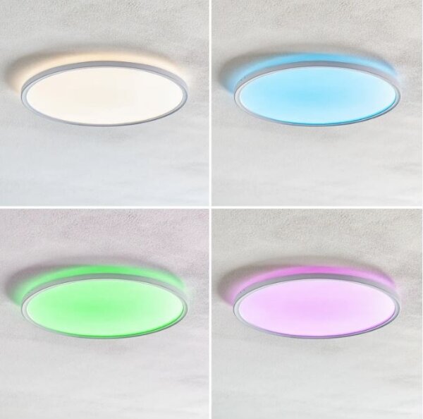 Briloner 7094-416 - Plafoniera LED RGBW dimmerabile SLIM LED/22W/230V + +TC