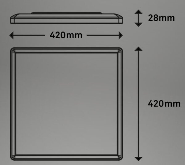 Briloner 7091-416 - Plafoniera LED RGBW dimmerabile SLIM LED/22W/230V + TC