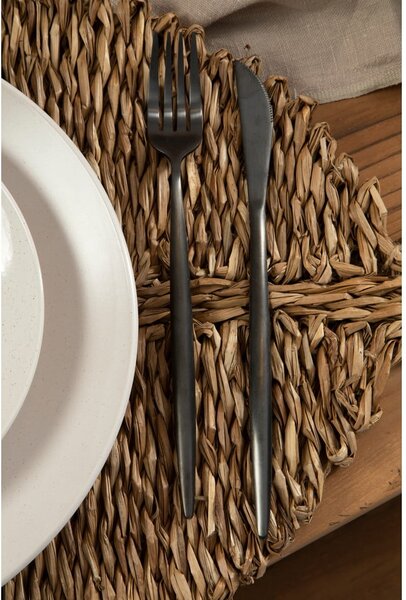 Posate in acciaio inox nero 16 pezzi Modern retro - Premier Housewares