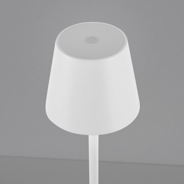 Leuchten Direkt 19250-16-LED Lampada ricaricabile da esterno EURIA LED/3W/5V IP54 bianco