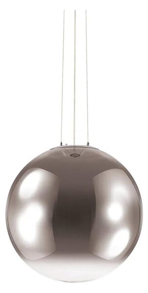 Ideal Lux - Lampadario a sospensione con filo MAPA 1xE27/42W/230V diametro 50 cm grigio/fumé