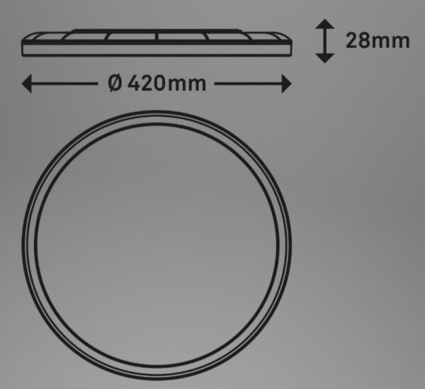 Briloner 7080-015 - Luce LED dimmerabile SLIM LED/22W/230V 2700-6500K + +TC