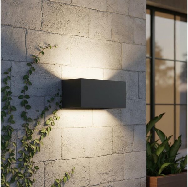 Ideal Lux - Applique a LED da esterno ATOM LED/25W/230V IP54 antracite