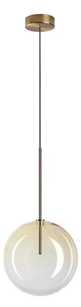 Ideal Lux - Lampadario LED a sospensione con filo EQUINOXE 1xG4/2W/230V diametro 25 cm ottone/fumé