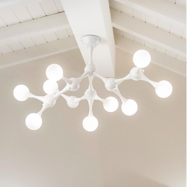 Ideal Lux - Lampadario a plafone LED NODINO 9xG9/3W/230V bianco