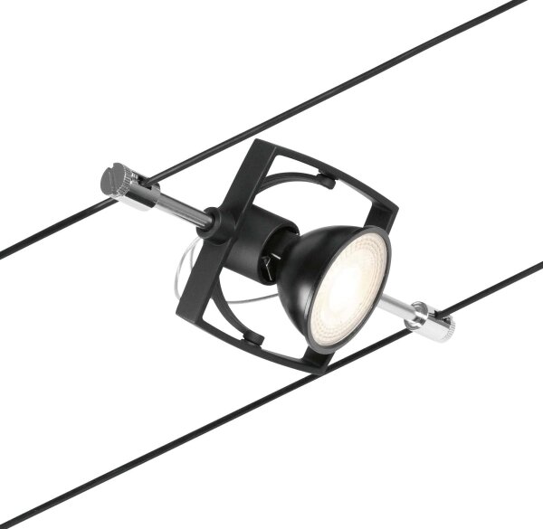 Paulmann 94434 - SET 5xGU5,3/10W Faretto MAC 230V nero