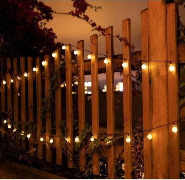 Catena LED solare 6,9m 50xLED/1,2V