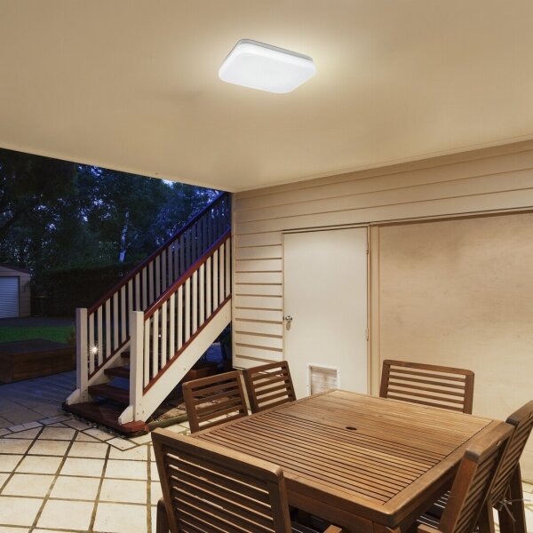 Rabalux 77137 - Plafoniera LED da soffitto per bagno con sensore LOWAR 18W/230V 3000K IP44