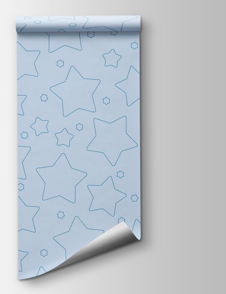 Carta da parati Sfondo blu con stelle, Carta da parati Spazio, Carta da parati popolare, t00248 - Tapeko.it