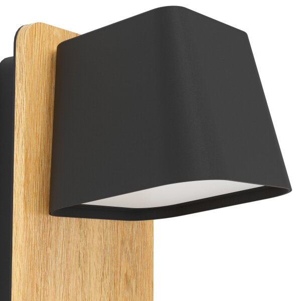 Eglo 390009 - Applique RUSCIO 1xE27/40W/230V nero/marrone