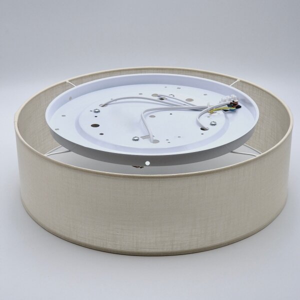 Plafoniera SIRJA DOUBLE 4xE27/15W/230V diametro 45 cm color crema