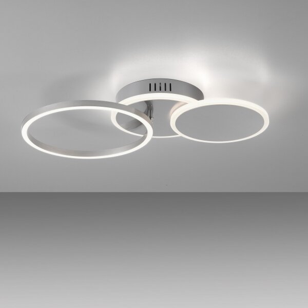 Leuchten Direkt 14116-55 - Plafoniera LED LED/25,5W/230V cromo opaco