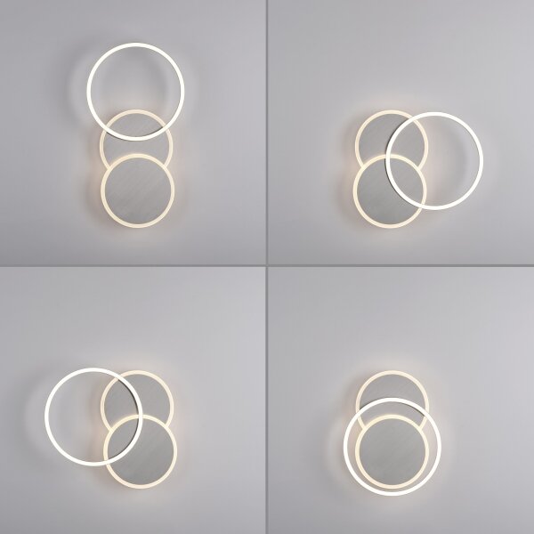Leuchten Direkt 14116-55 - Plafoniera LED LED/25,5W/230V cromo opaco