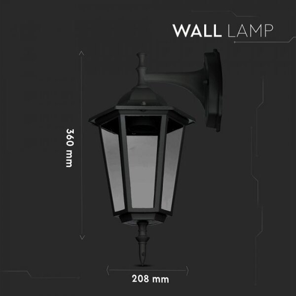 Applique da esterno 1xE27/40W/230V IP44 nero