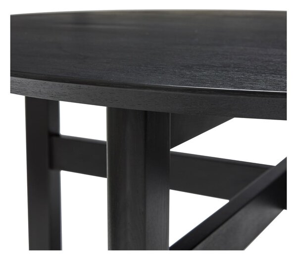 Tavolo da pranzo rotondo nero ø 120 cm Fjord - Hübsch