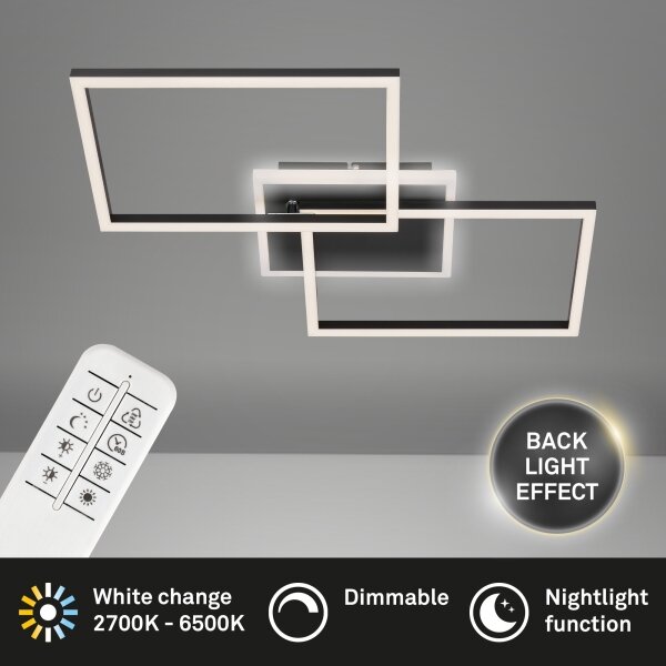 Briloner 3049-015 - Plafoniera LED dimmerabile FRAME LED/40W/230V + +TC