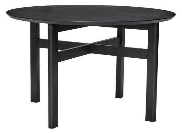 Tavolo da pranzo rotondo nero ø 120 cm Fjord - Hübsch