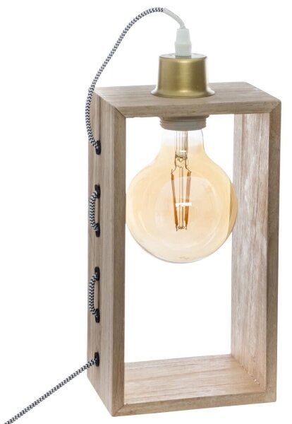 Atmosphera - Lampada da tavolo IWATA 1xE27/25W/230V paulownia