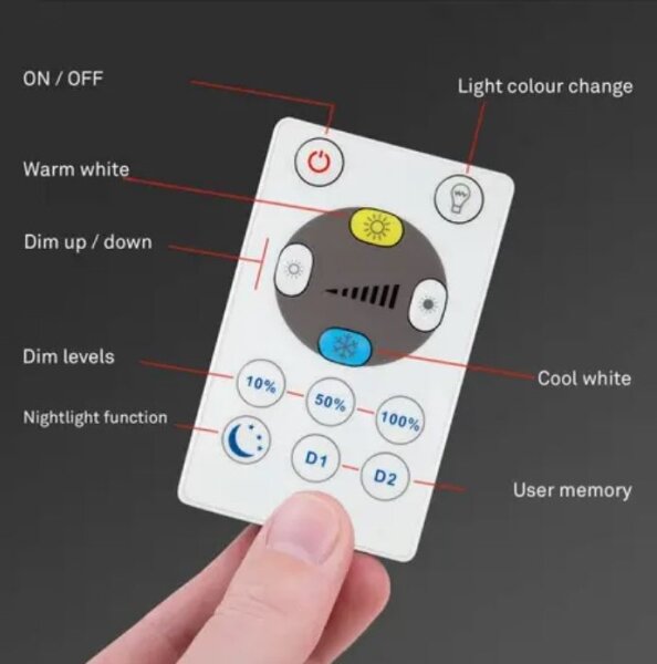 Briloner 7058-016 - Luce LED dimmerabile SLIM LED/18W/230V Wi-Fi Tuya + +TC