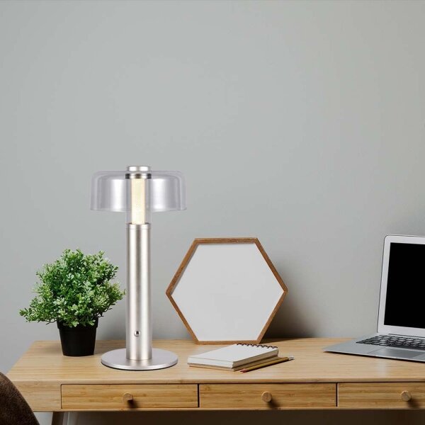LED Lampada da tavolo ricaricabile dimmerabile LED/1W/5V 3000K 1800 mAh oro